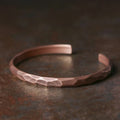 Brazalete Forjado Viking en Cobre Puro