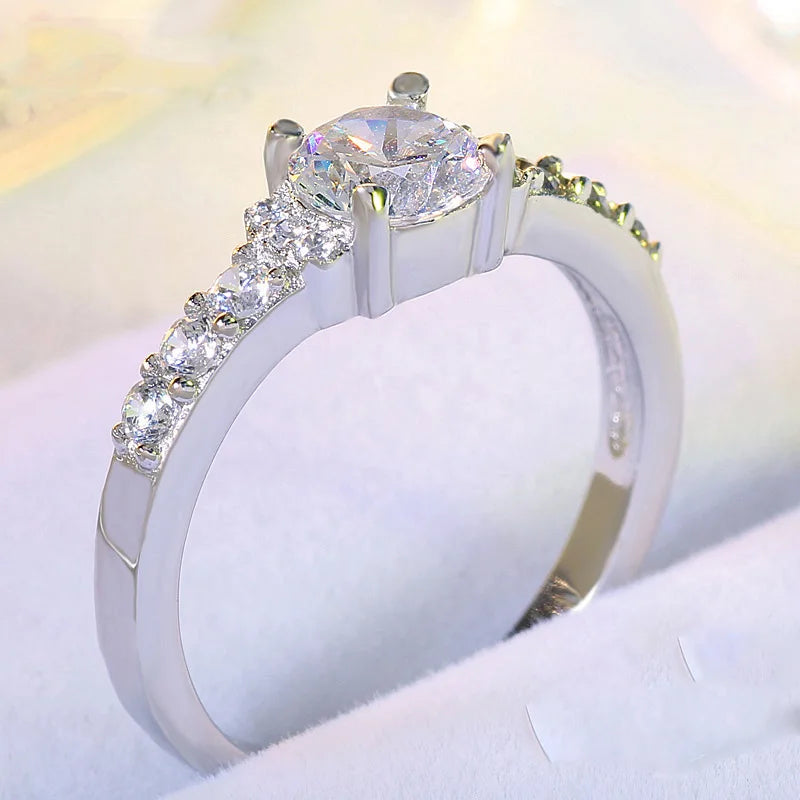 Anillo De Plata "Stella Crystal"