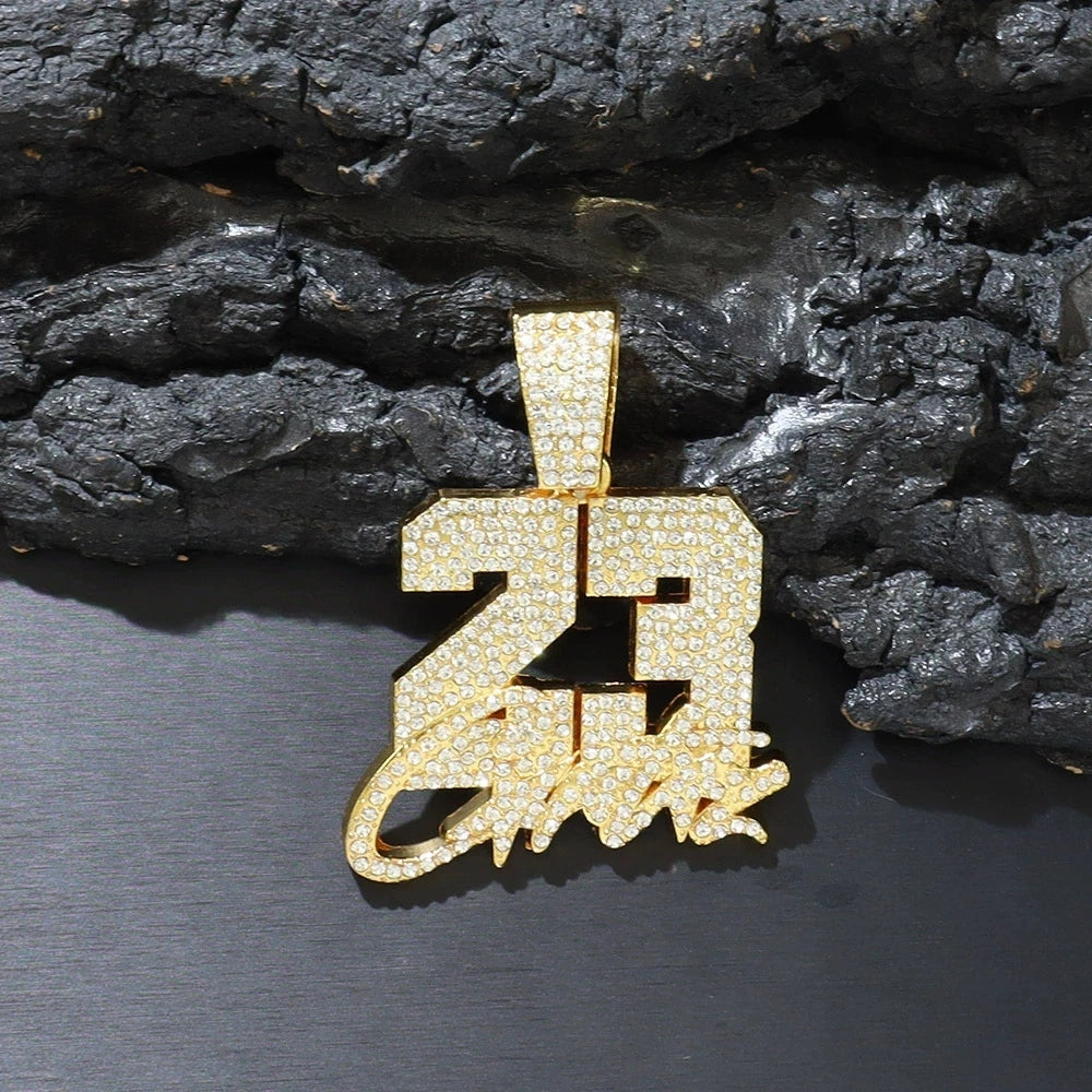 Collar Cadena Cubana "Numero 23" Iced Out