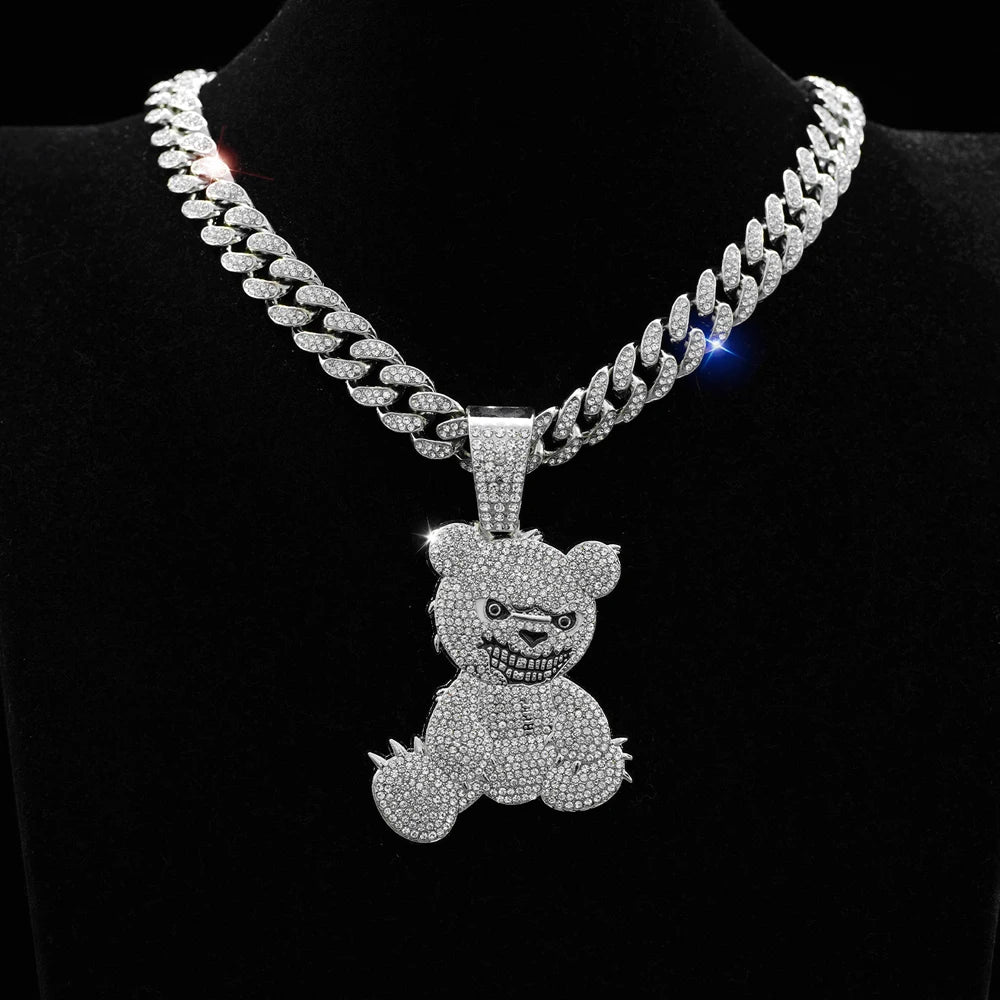 Collar Cadena Teddy Iced Out