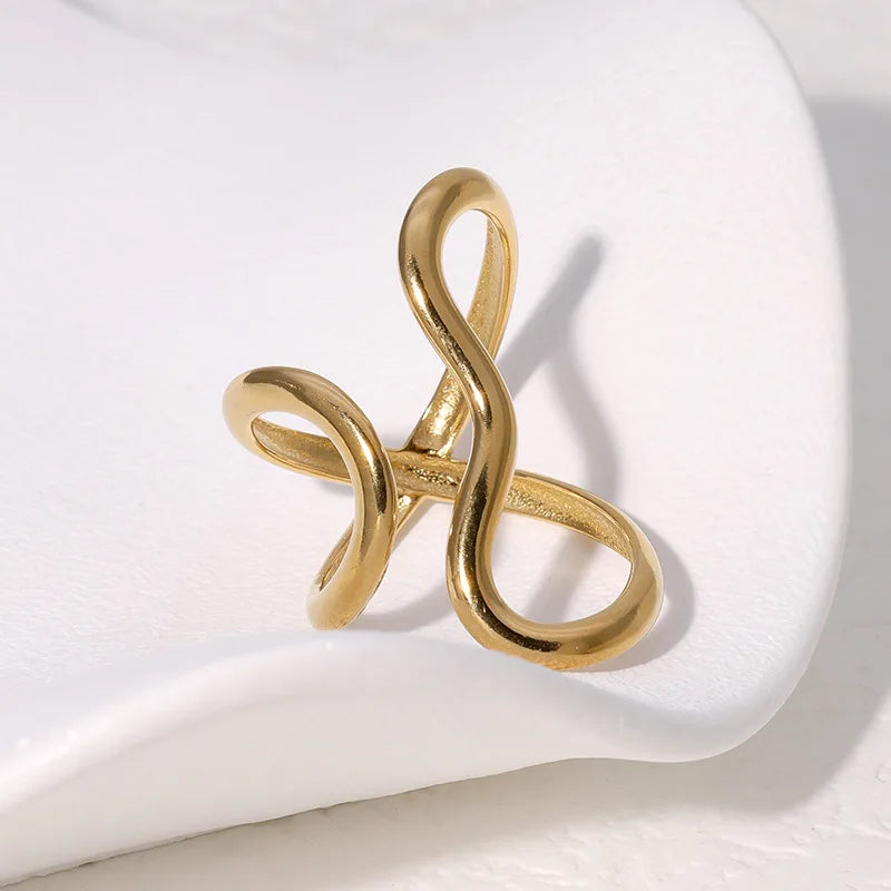 Anillo Ajustable Liquid Gold (Acero Inoxidable)