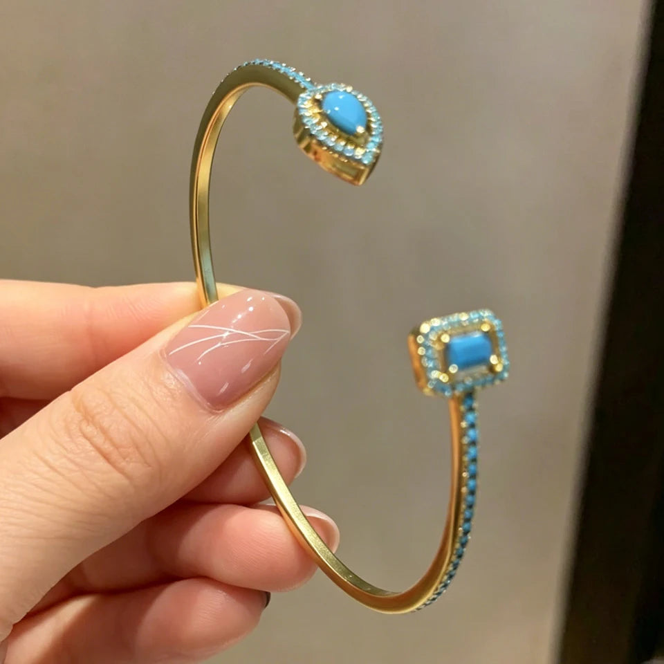 Brazalete Rígido Dual Shape (Bañado en Oro)