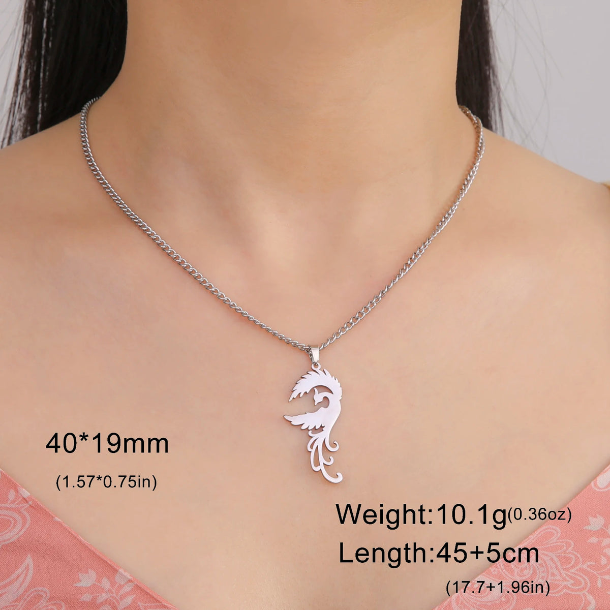 Collar Acero Inoxidable Phoenix Rise (Edición Mítica)
