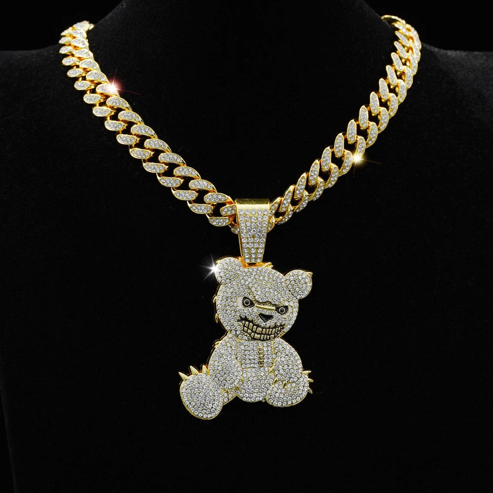 Collar Cadena Teddy Iced Out