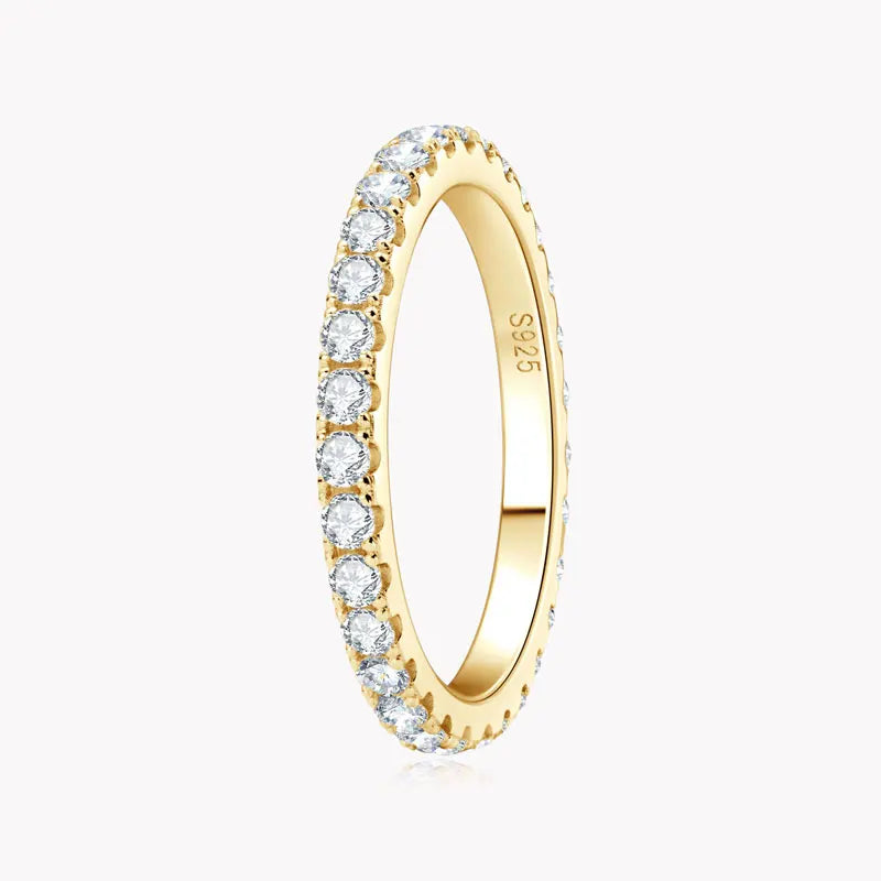 Anillo de Plata de Ley 925 "Eternity Crystal"