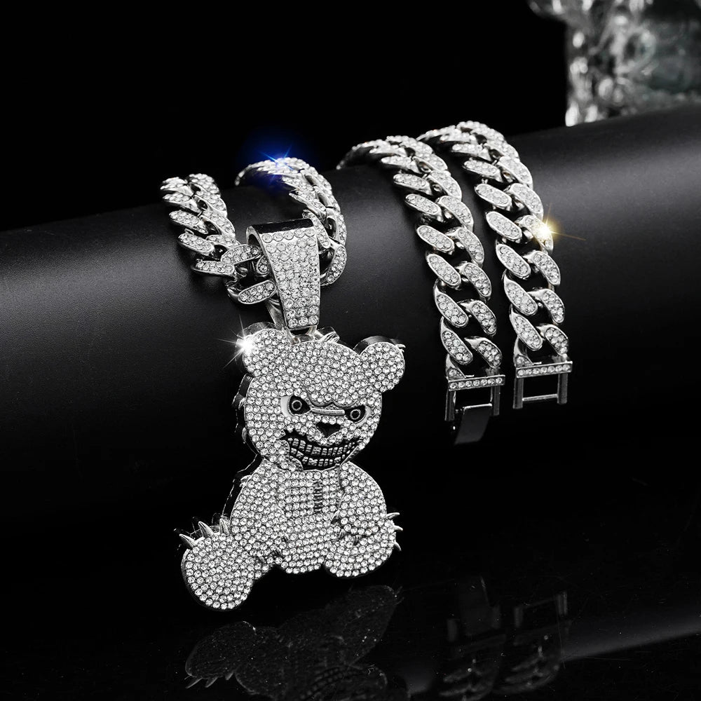 Collar Cadena Teddy Iced Out