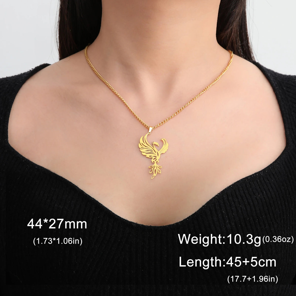 Collar Acero Inoxidable Phoenix Rise (Edición Mítica)