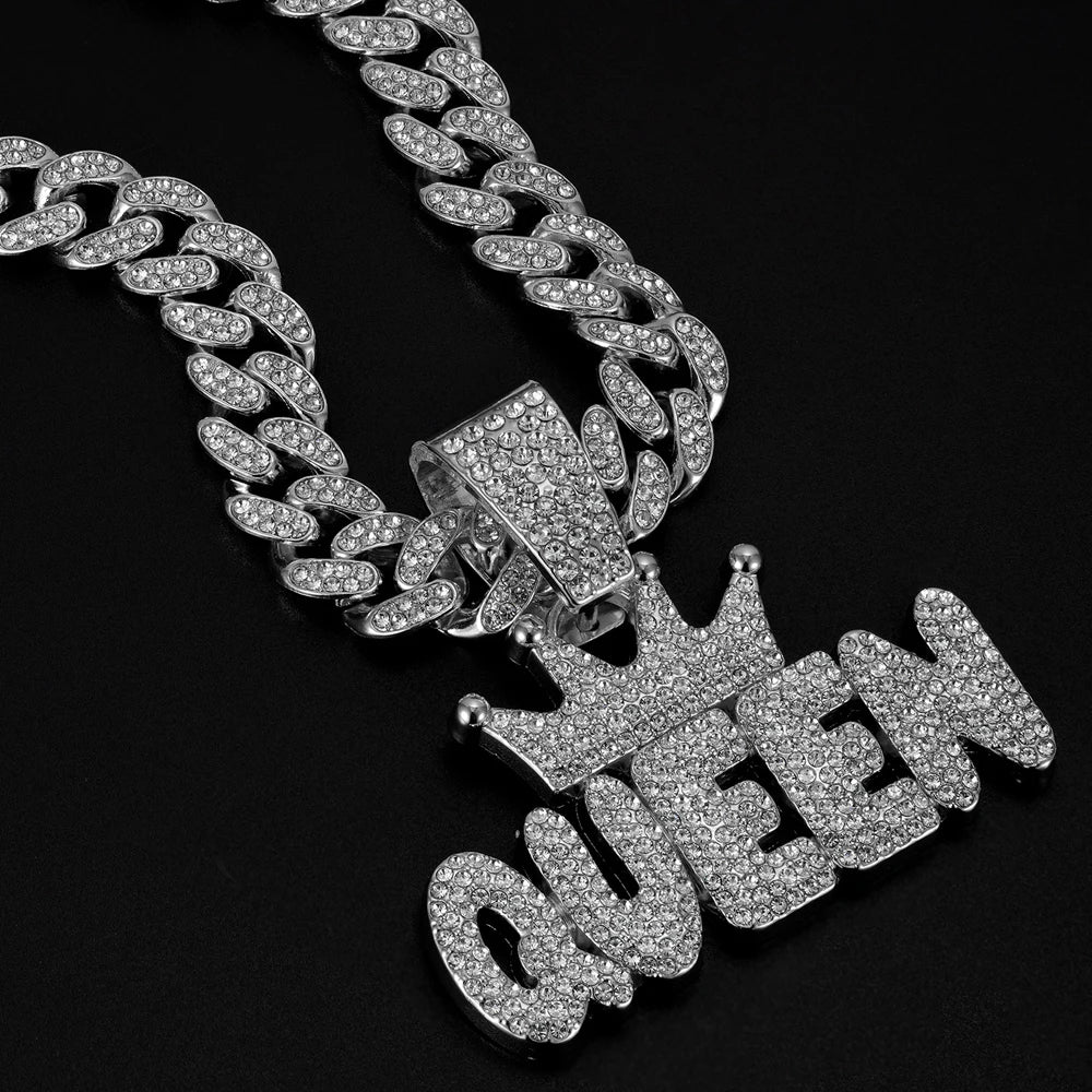 Collar Cadena "Queen" Iced Out de Mindset Crazy