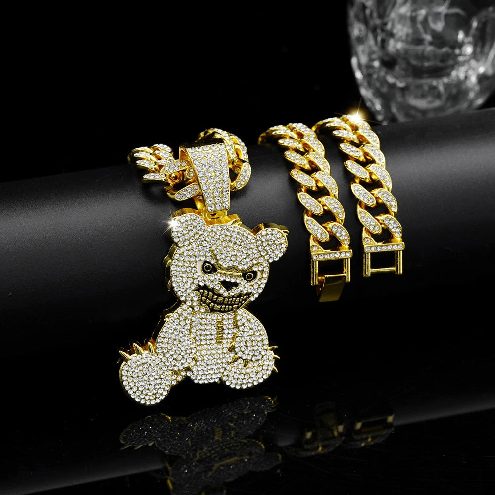 Collar Cadena Teddy Iced Out