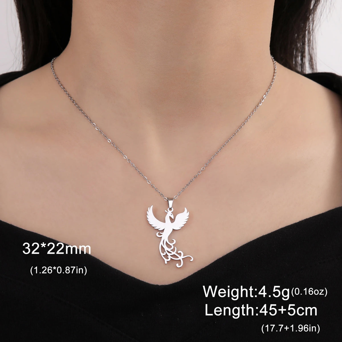 Collar Acero Inoxidable Phoenix Rise (Edición Mítica)
