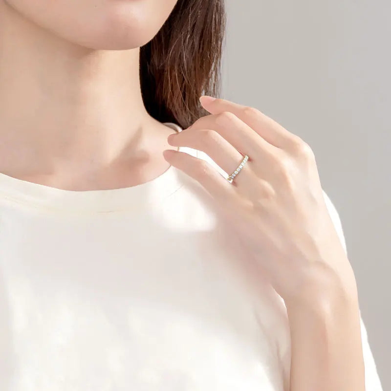 Anillo de Plata de Ley 925 "Eternity Crystal"
