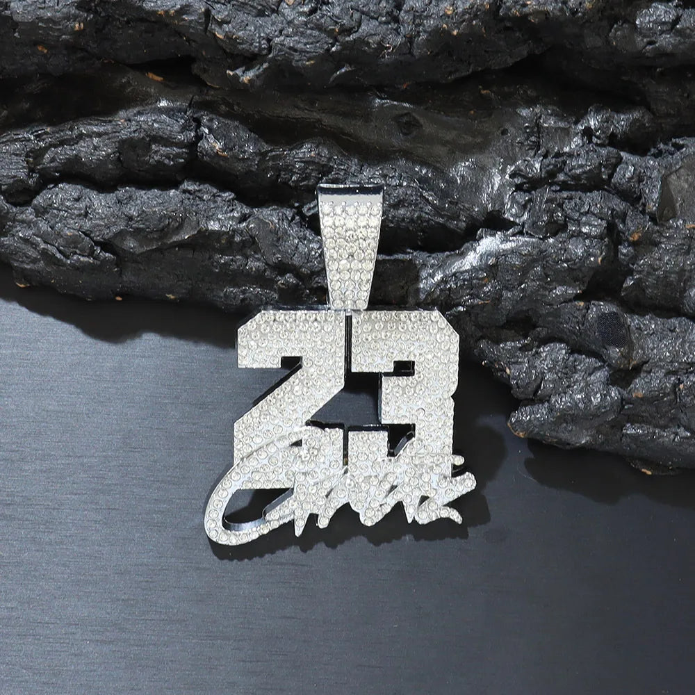 Collar Cadena Cubana "Numero 23" Iced Out