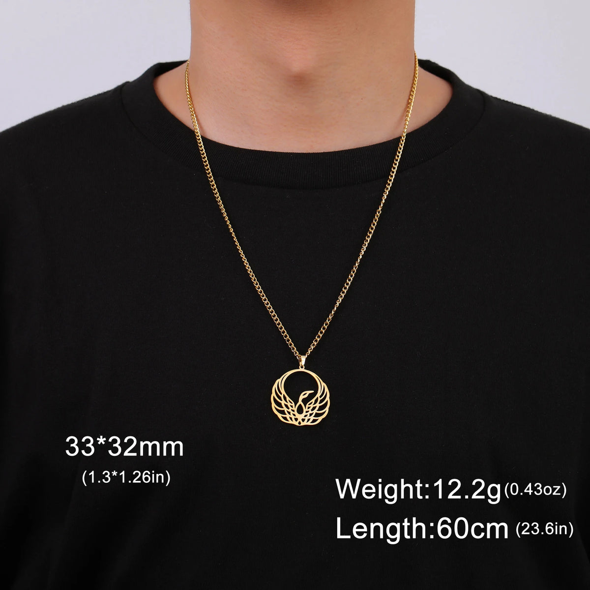 Collar Acero Inoxidable Phoenix Rise (Edición Mítica)