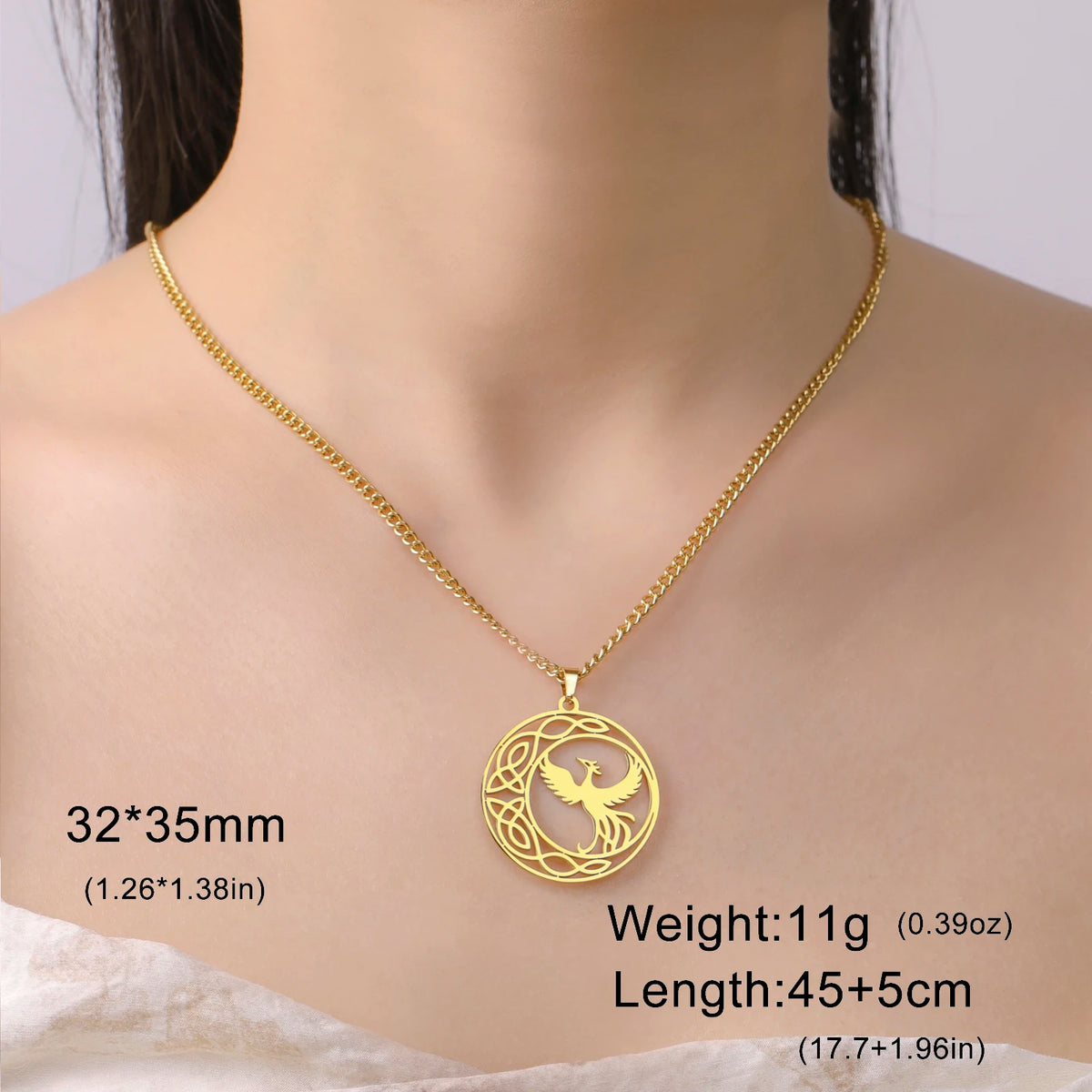 Collar Acero Inoxidable Phoenix Rise (Edición Mítica)