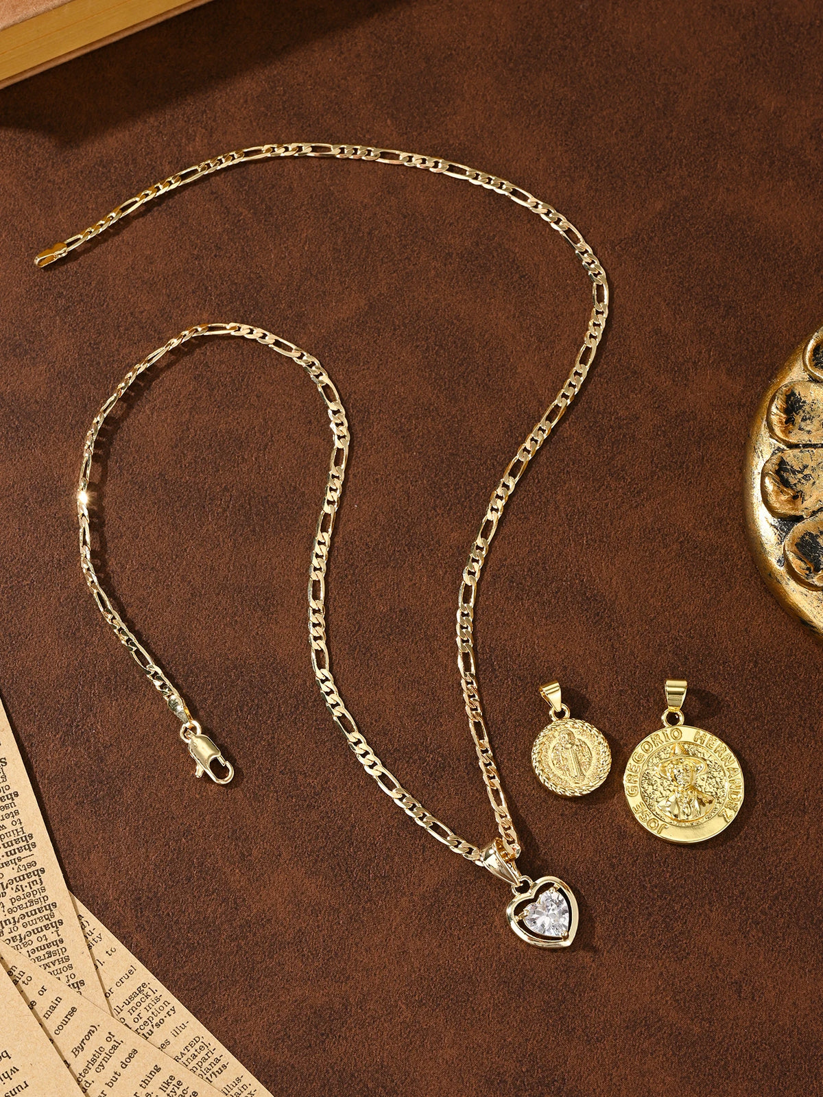 Set de Cadenas Layering Faith & Heart (3 Piezas)