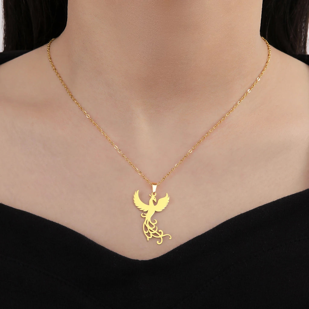 Collar Acero Inoxidable Phoenix Rise (Edición Mítica)