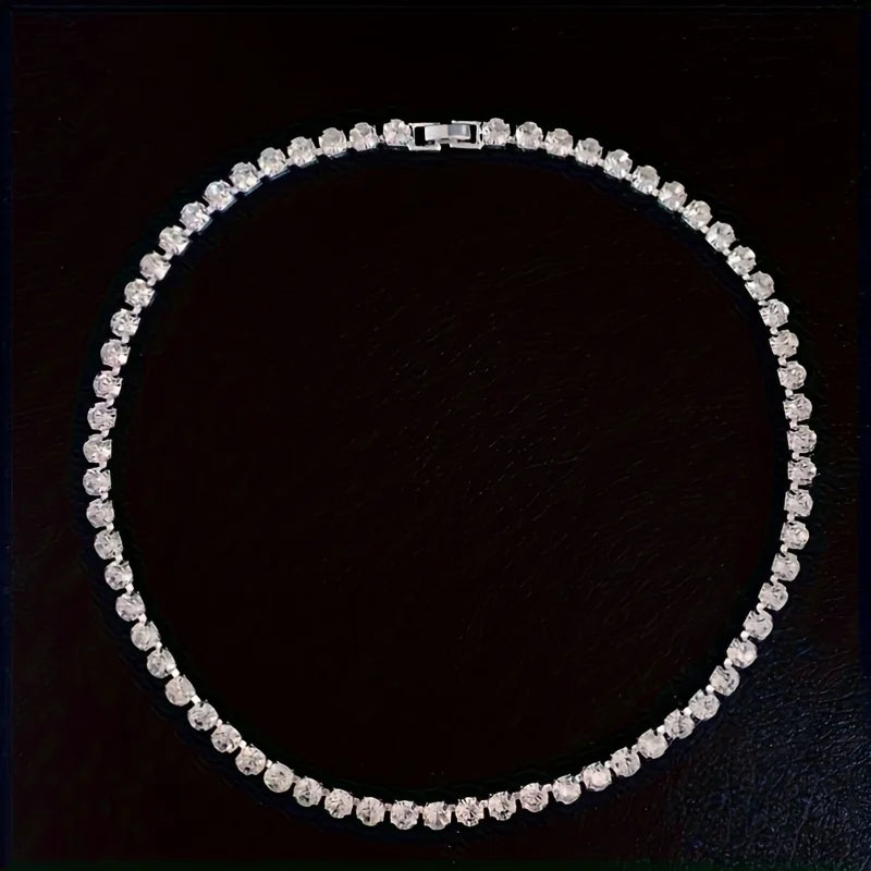 Gargantilla "Tennis Chain" Crystal Iced