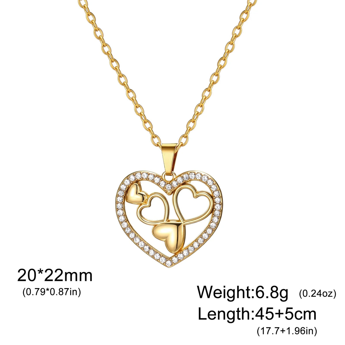 Collar con Colgante de Corazón.