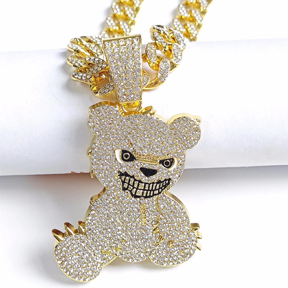 Collar Cadena Teddy Iced Out