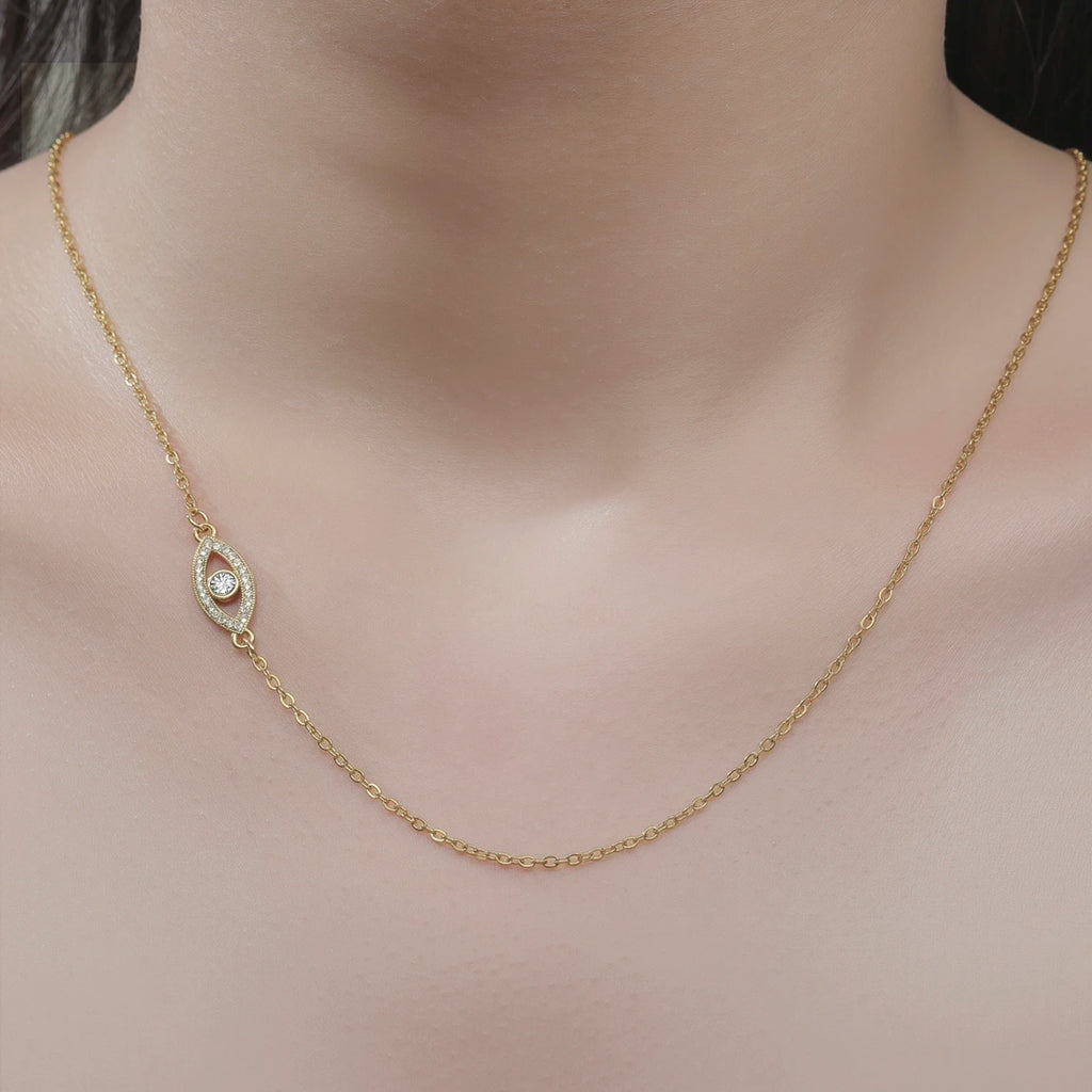 Collar Acero Inoxidable Evil Eye (Edición Amuleto)