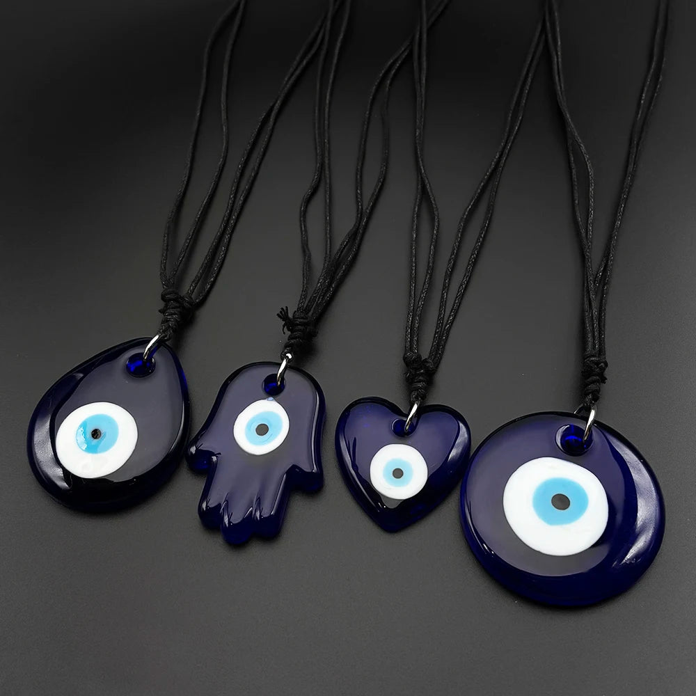 Collar Cordón Ojo Turco & Mano de Fátima (Edición Amuleto)