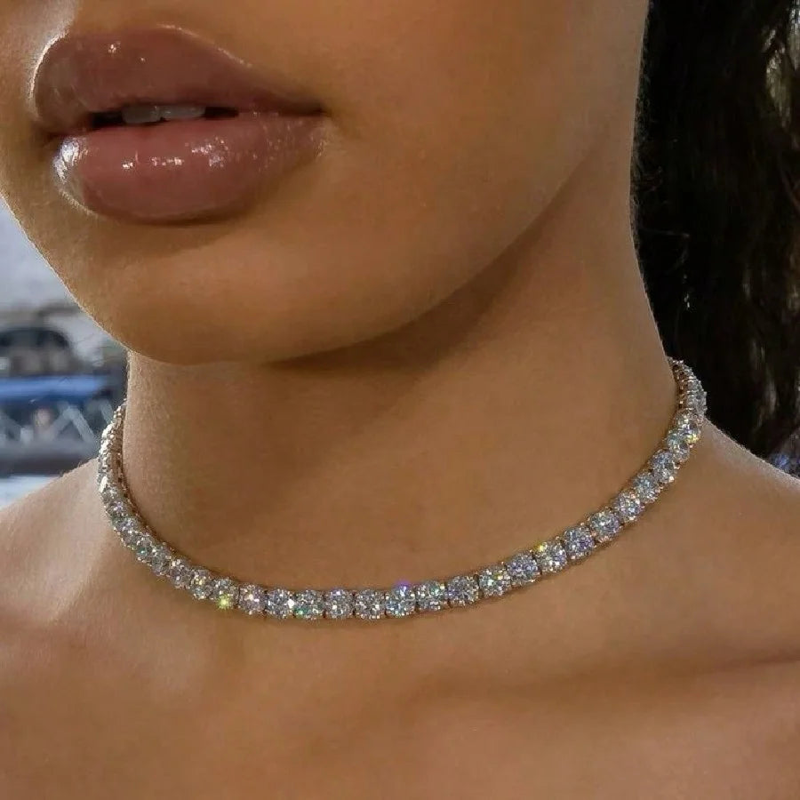 Gargantilla "Tennis Chain" Crystal Iced