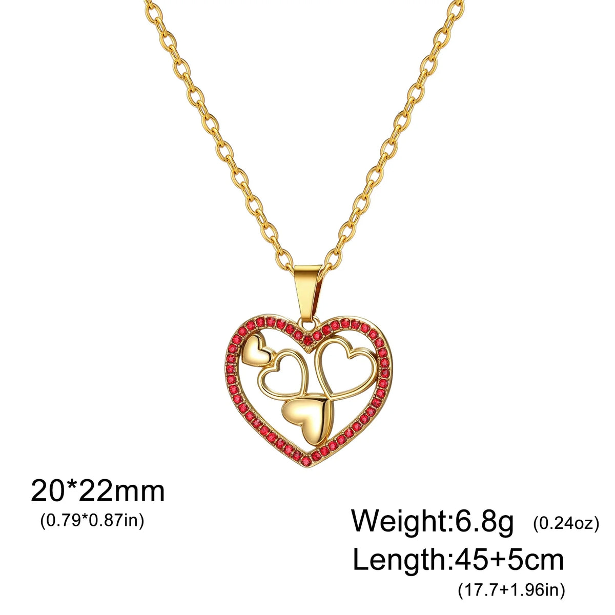 Collar con Colgante de Corazón.