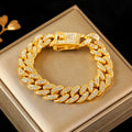 Pulsera Cubana King Gold(Acero inoxidable)