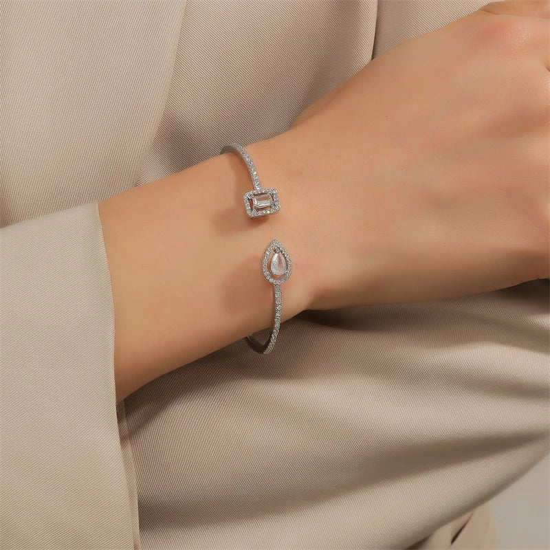 Brazalete Rígido Dual Shape (Bañado en Oro)