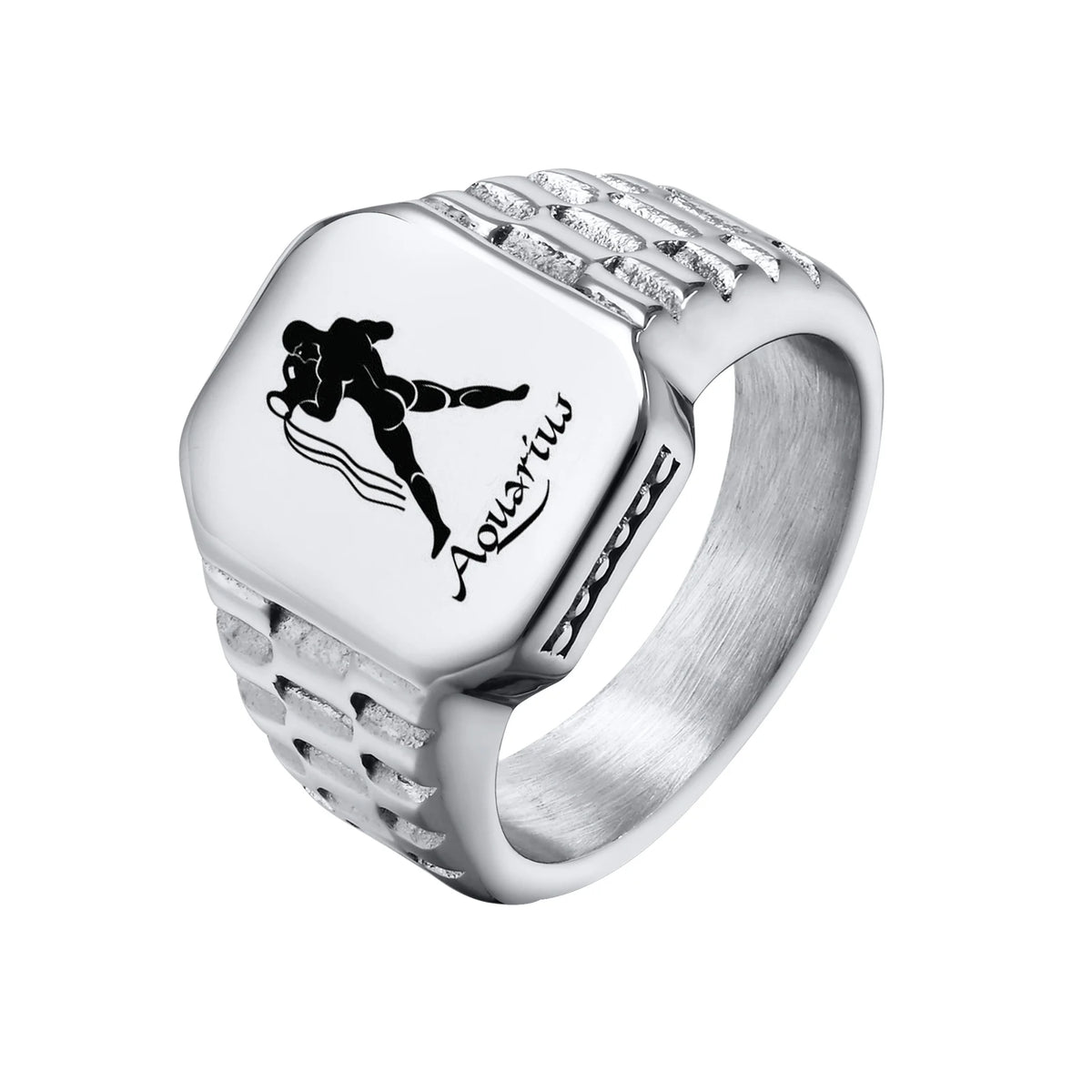 Anillos De Sello Del Zodiaco Personalizados Gratis Para Hombres