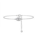 Pulsera o Collar Plata de Ley Moissanita Evil Eye
