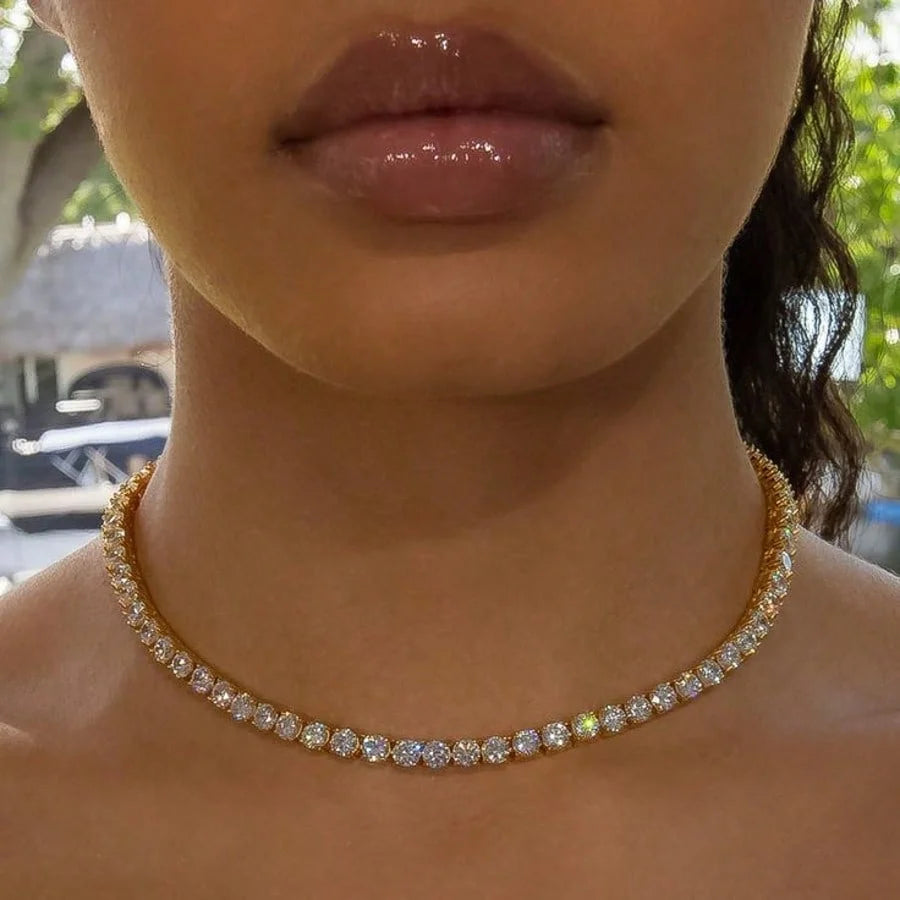 Gargantilla "Tennis Chain" Crystal Iced