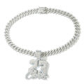 Collar Cadena Cubana "Numero 23" Iced Out